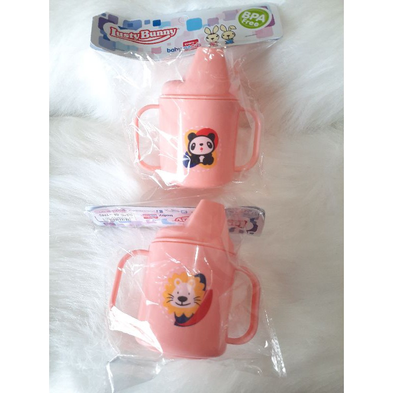 Cangkir Mug Susu Bayi Lusty Bunny Original BPA Free Aman utk bayi