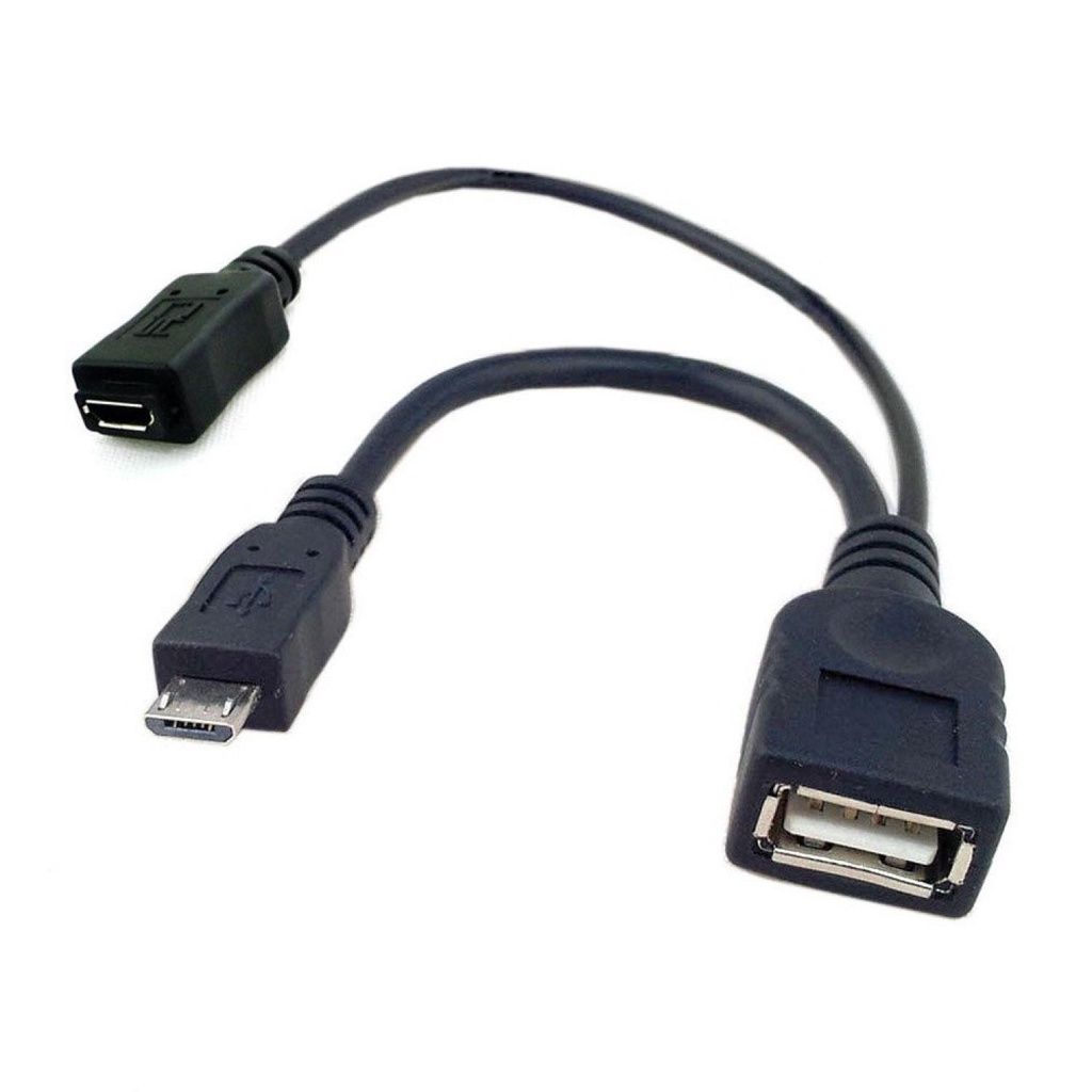 OTG Micro USB to USB Female and Micro USB Female - A-UOY-02