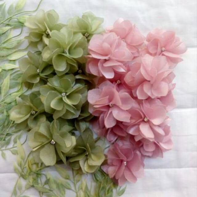 Bunga Alamanda 4cm/1MT.5K/kebaya/organza/bunga3d/jahit