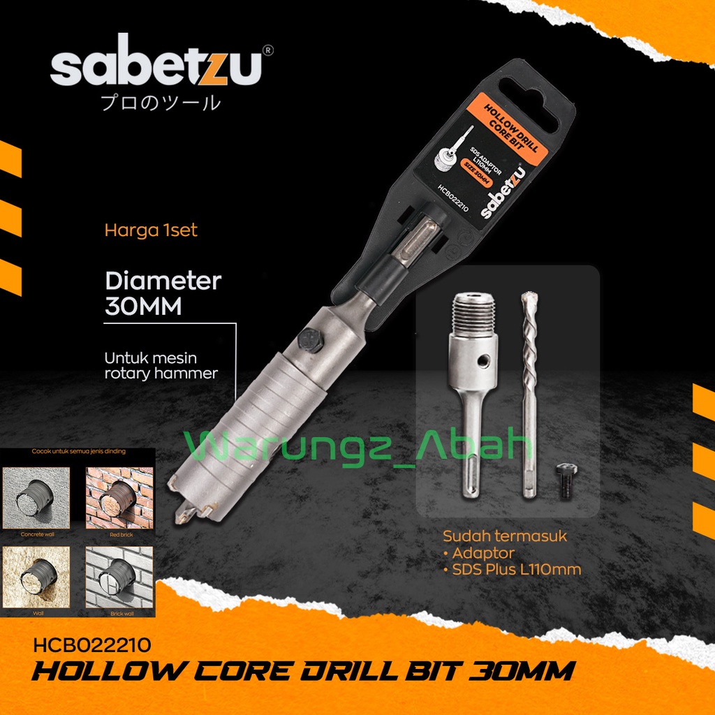 KEPALA MATA BOR GERGAJI HOLESAW HOLE SAW BOBOK PEMBOLONG PELUBANG DINDING DINGDING TEMBOK BETON BATU