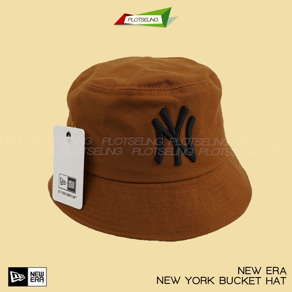 Topi BUCKET NY Unisex New York Hat Branded Original Grade Cream Coklat Hijau Hitam Merah Maroon Navy Putih Topi Pria Wanita Buket KPOP Selebgram Influencer Hijab Tidak Bolak Balik