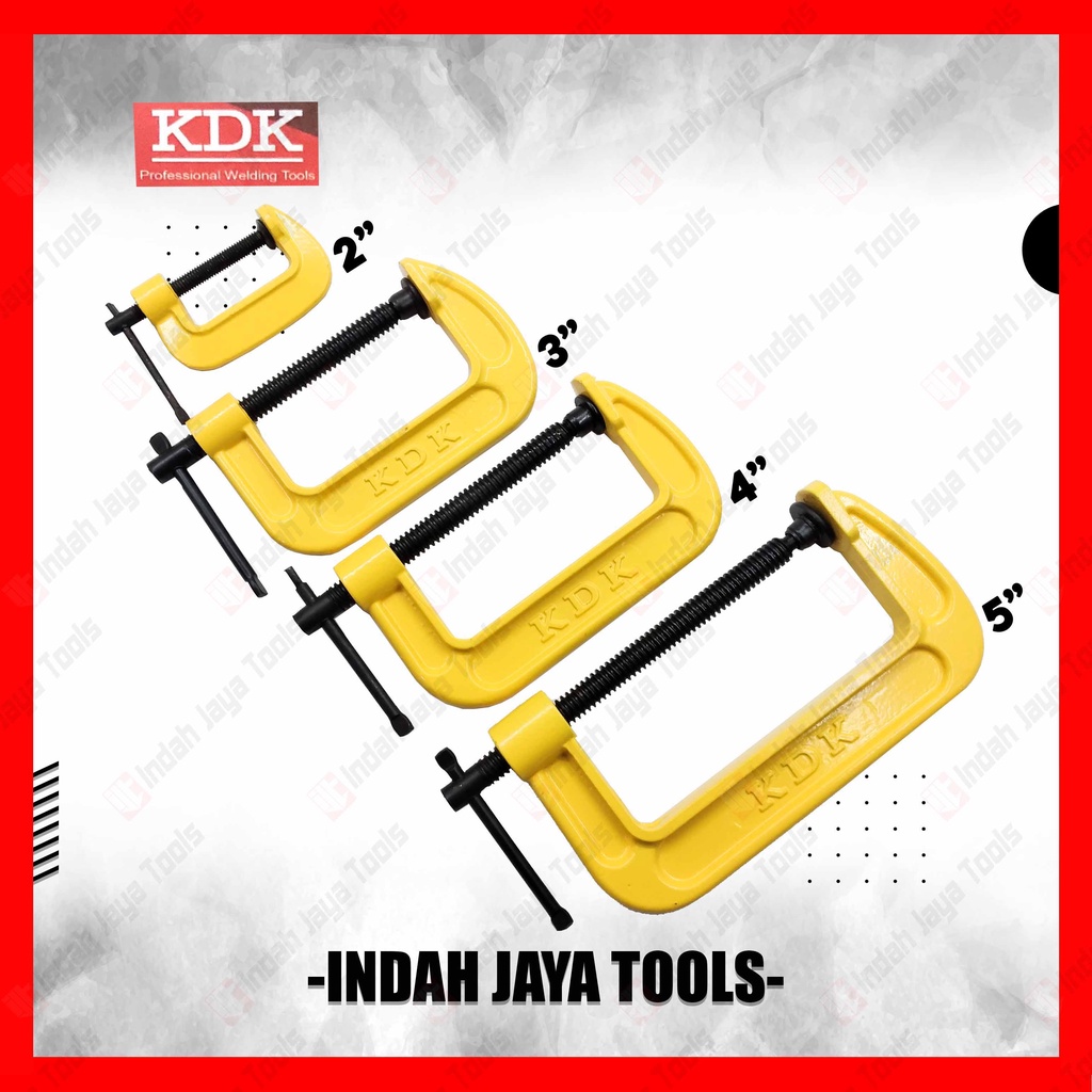 KDK Klem C 5 Inch SATUAN - Catok Clamp Penjepit