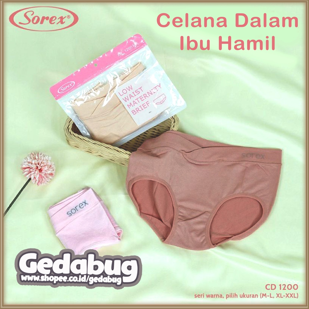 CD Wanita Sorex 1200 Martenity Panty | Celana dalam wanita Ibu Hamil Supersoft | Gedabug