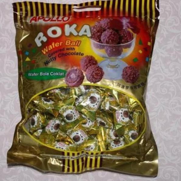 

M4c4m2s Roka Apollo / Roka Wafer Ball / Roka isi 80 pcs / Roka Apolo / Roka / Roka Bola Coklat / Cok