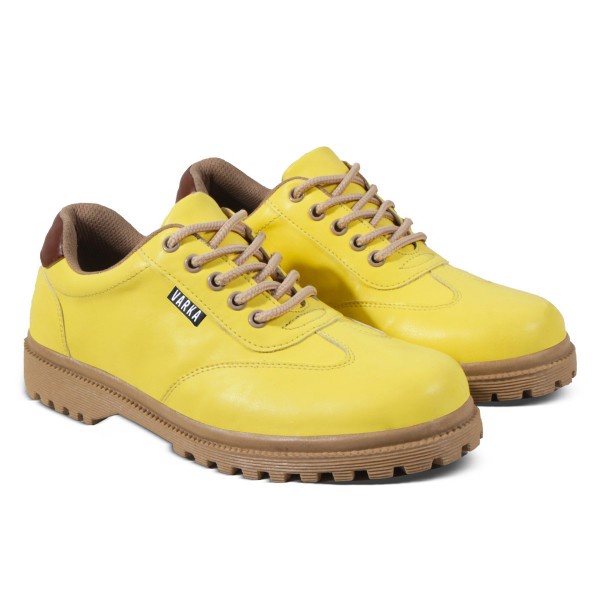 Sepatu Sneakers Wanita V 7351 Brand Varka Sepatu Casual Kets Wanita Trendi Berkualitas - Kuning