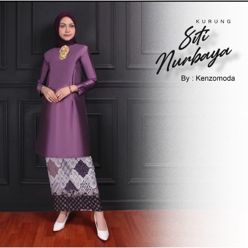 Setelan kebaya kurung//kurung sitinurbaya//kurung tafetta