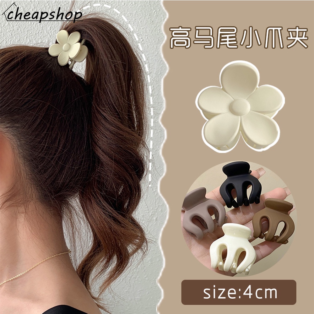 IFYOU Jepit Rambut Ponytail Bahan Akrilik Motif Bunga Gaya Korea Untuk Wanita