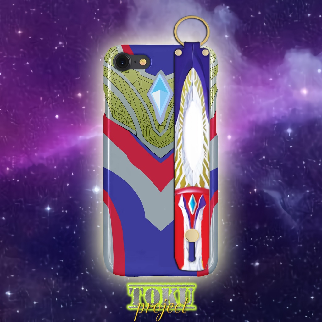 Paket Custom Case Ultraman Trigger Multi Type + handgrip Circle Arms