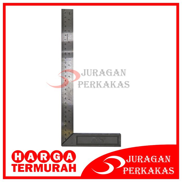 

ATS SIKU METER TUKANG 12 INCH PENGGARIS BESI UKUR SUDUT PASEKON 30 CM