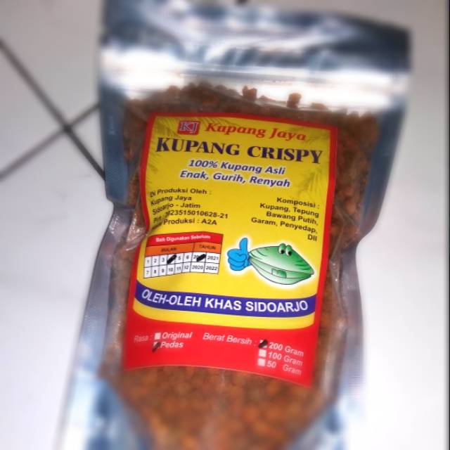 

Kupang crispy 200grm Sidoarjo