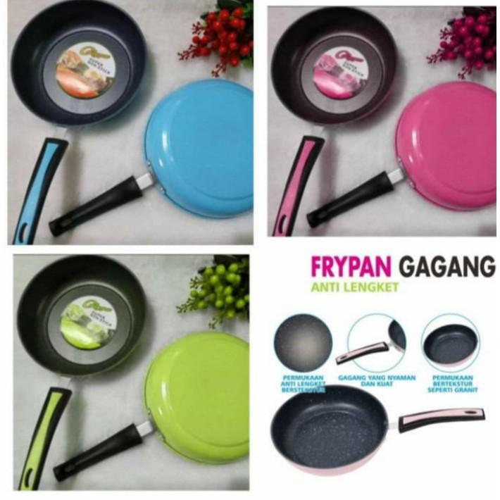 Calypso Fry Pan 22cm Anti Lengket Frypan Granit Super Non Stick 22 Cm Wajan Kuali Frypan