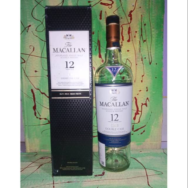 Botol bekas miras whisky macallan 12