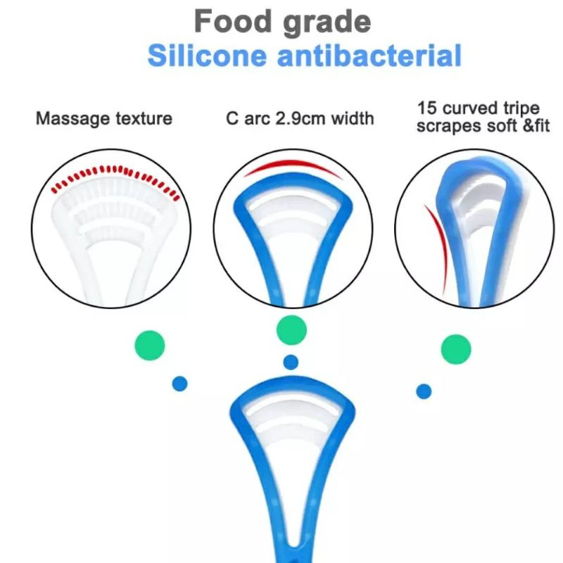 ~ PIYOSHI08 ~ Pembersih Lidah / Sikat Lidah / Tongue Cleaner / Tongue Scraper AK12