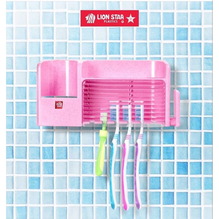 Tempat Sikat Gigi Tooth Brush Holder Large Lion Star +Perakat+2 Sekrup