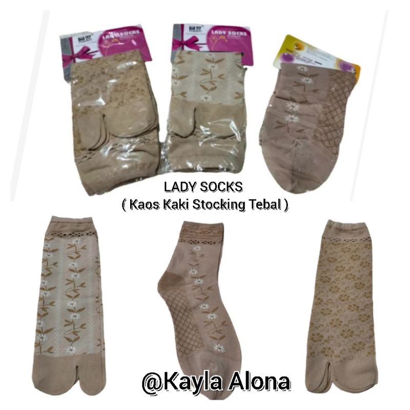 Kaos Kaki Jempol Motif ( Stocking lbh tebal )