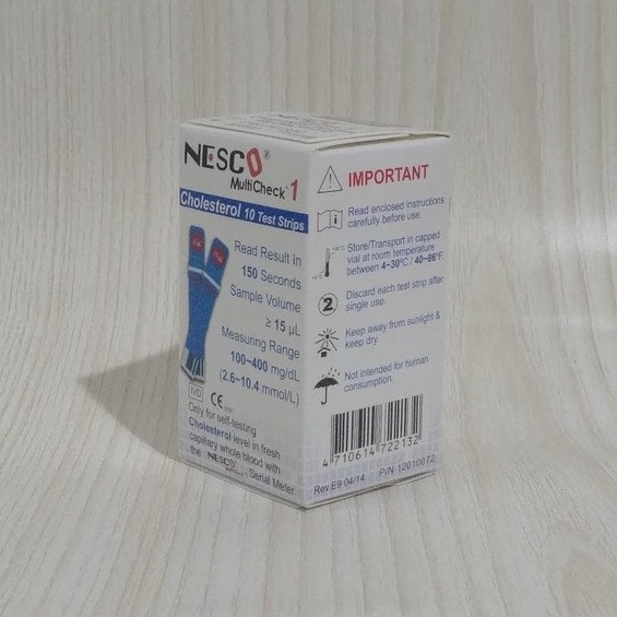 Strip Kolesterol Nesco Blood Cholesterol Refill Colesterol Strip Cek Kolesterol