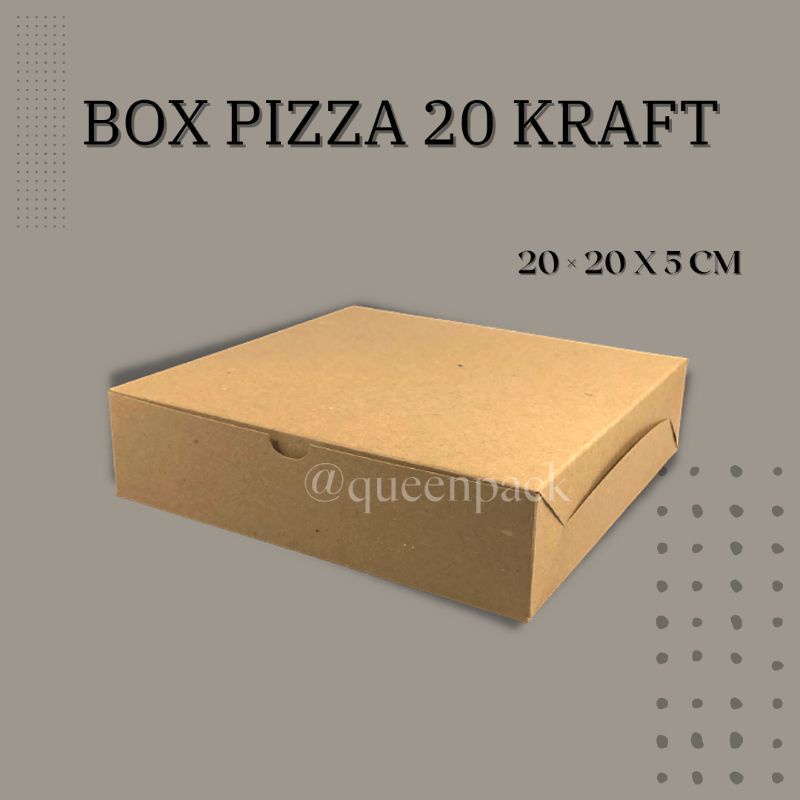 

BOX PIZZA 20 KRAFT | KARDUS PIZZA | KARDUS KRAFT