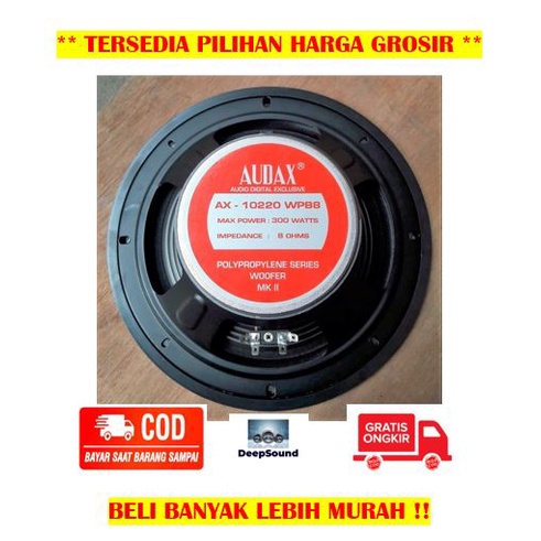 AUDAX Speaker 10 Inch Daya 300 Watt AX-10220 Woofer ASLI