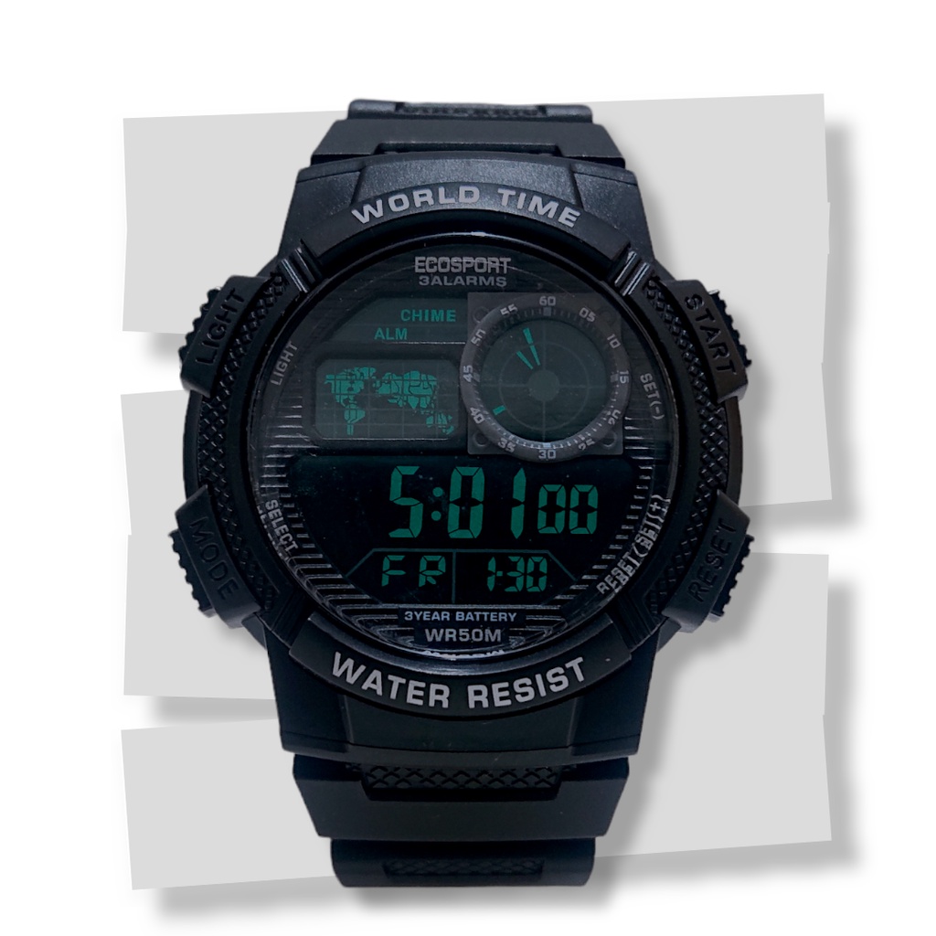 TERBARU JAM TANGAN ESPORT JAM TANGAN PRIA MASA KINI JAM SPORT DIGITAL LED TIME WATER RESIST