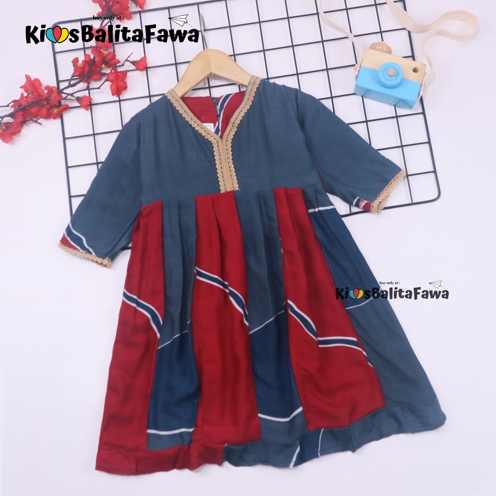 Dress Arabia uk 1-7 Tahun / PREMIUM Dres Anak Perempuan Lengan Pendek Daster Arab Baju Balita Import