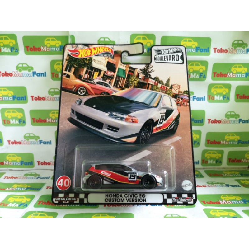 Hotwheels Premium Boulevard Honda Civic EG Costum Version