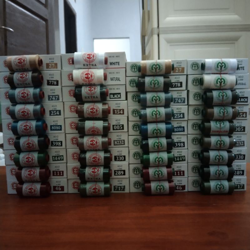 BENANG JAHIT EXTRA YAMALON WARNA SERAGAM