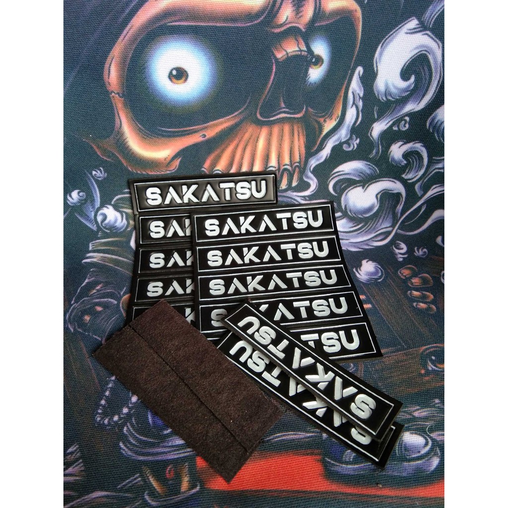 Label kulit imitasi custom jaket kulit, nick name imitasi