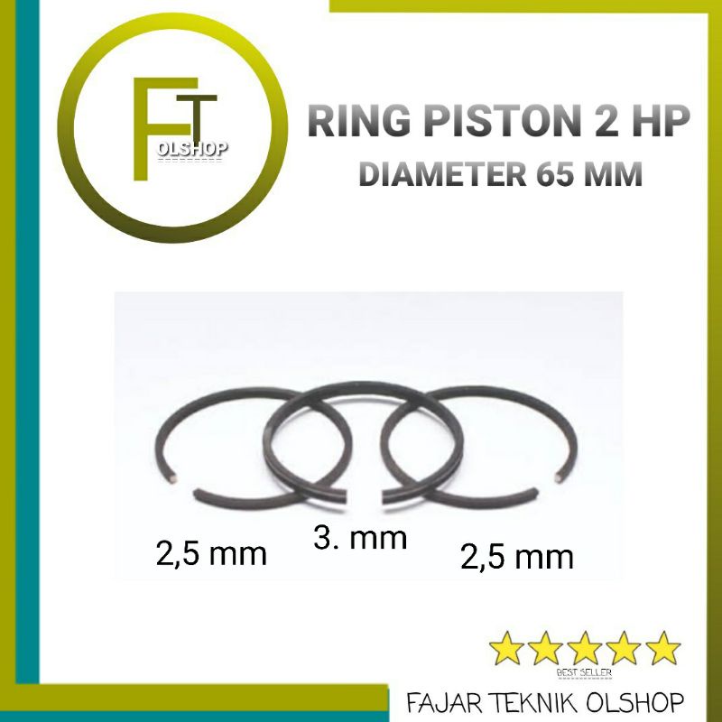 Ring Piston Kompressor Angin 2.HP/PK Diameter 65.mm