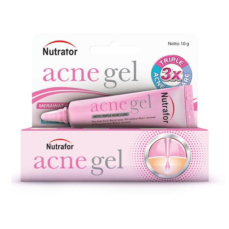 NUTRAFOR Acne Gel 10 Gr - Obat Anti Jerawat Salep Gel