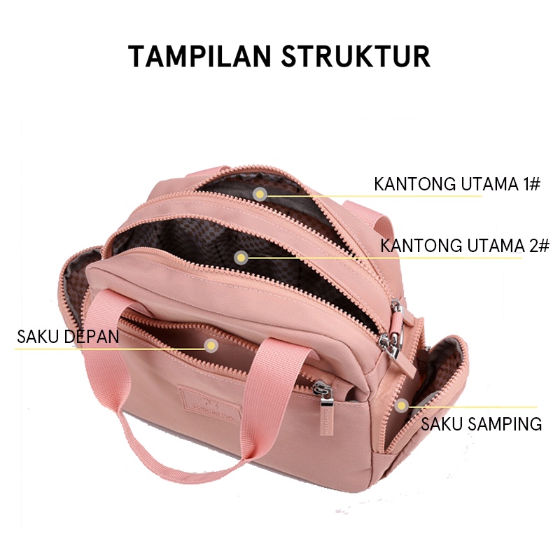 Hathin Muii COLORFUL FOX 0433 Tas Selempang Wanita Sling Bag Wanita Hand Bag Wanita