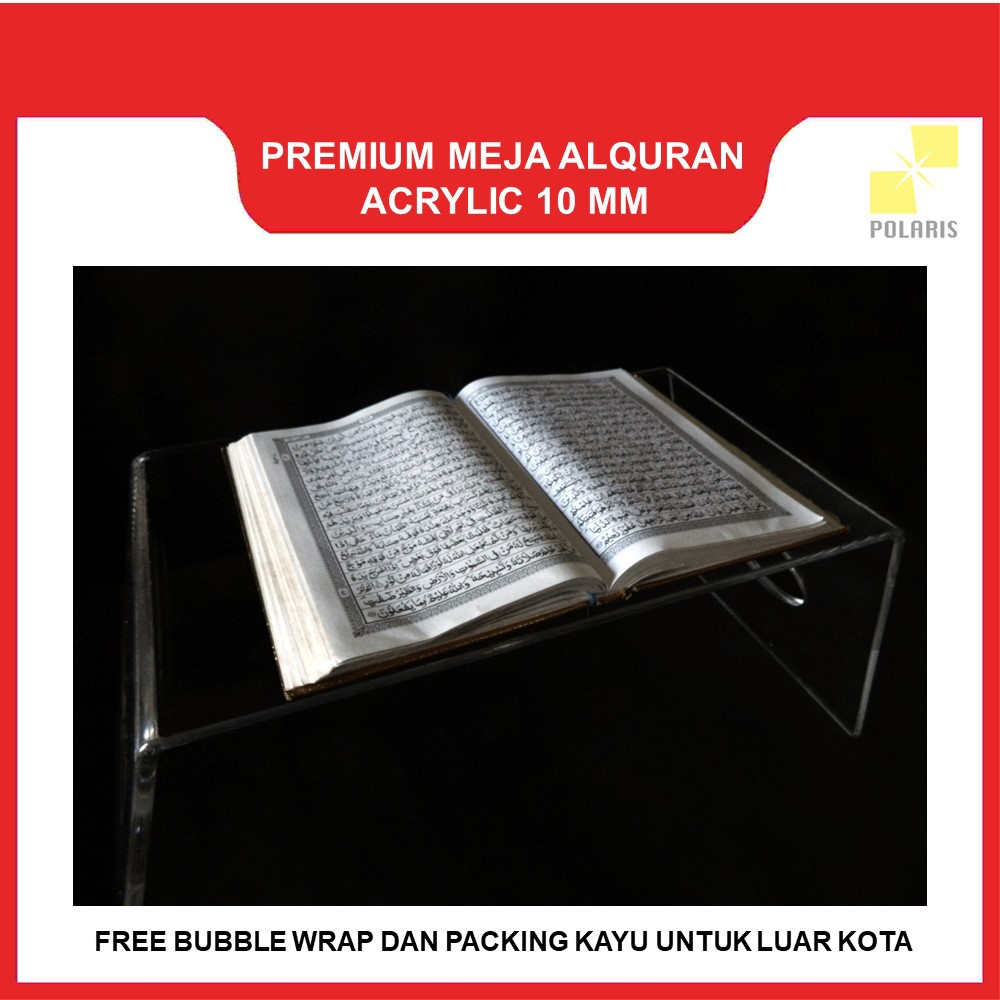 MEJA ALQURAN AKRILIK / MEJA BACA ALQURAN / MEJA MENGAJI ACRYLIC GRAB/GOSEND ONLY