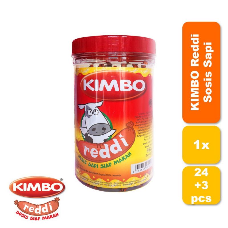 

Kimbo Reddi Sosis Sapi Siap Makan Toples 24pcs 552gr