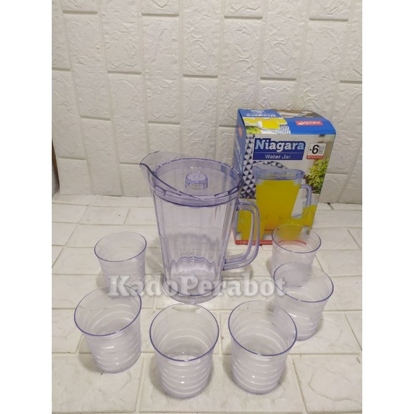 teko set gelas - teko picther cafe - teko dan gelas set - kado teko