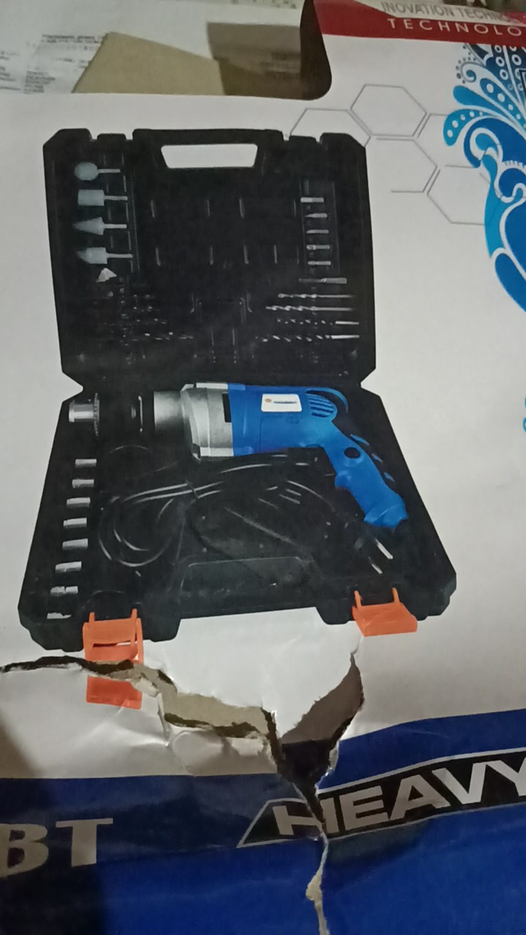 Hiroki Hr 8313bt Koper Set Mesin Bor Set Bor 13 Mm Bor Tembok Beton Set Heavy Duty Wall Drill