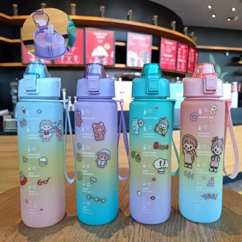 BOTOL MINUM ANAK SEKOLAH 1.1L GRADASI FREE STIKER