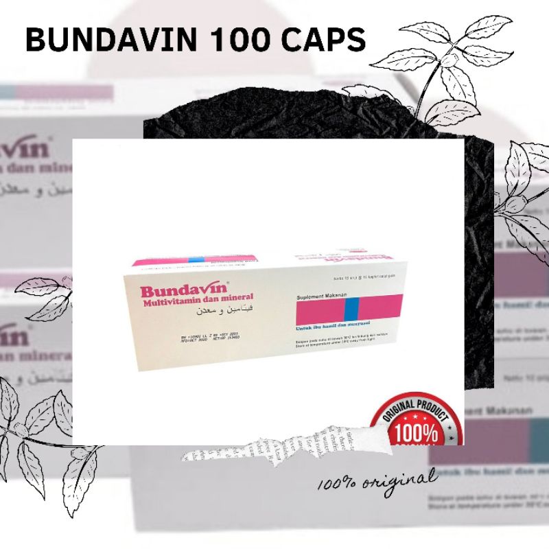 BUNDAVIN 100 TABLET MULTIVITAMIN IBU HAMIL DAN MENYUSUI