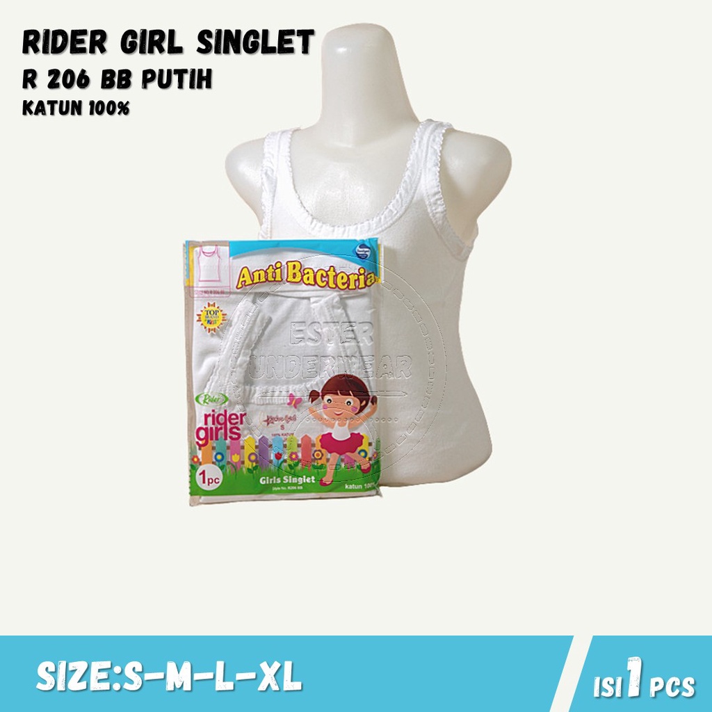 Kaos Singlet Anak Perempuan RIDER KIDS 206 BB Isi-1 Pcs