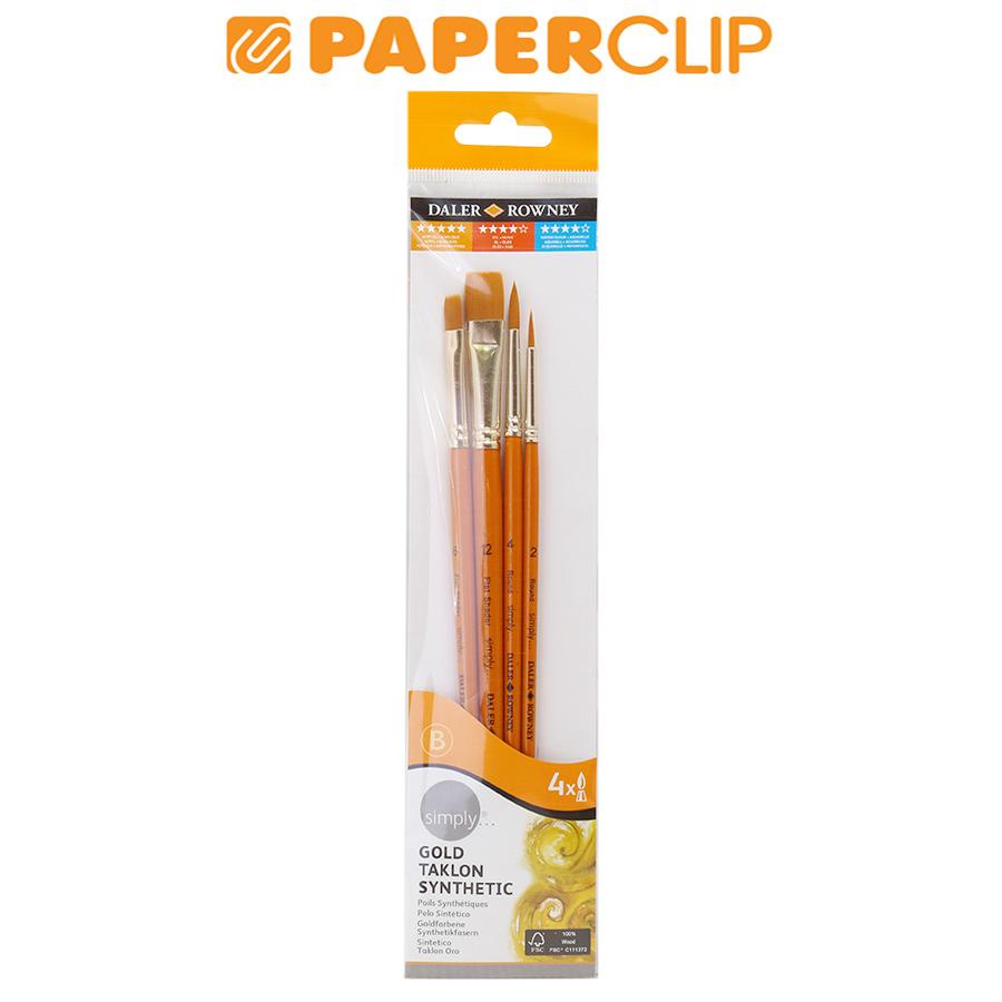 

KUAS LUKIS SIMPLY ACRYLIC SH SET 4 216920401