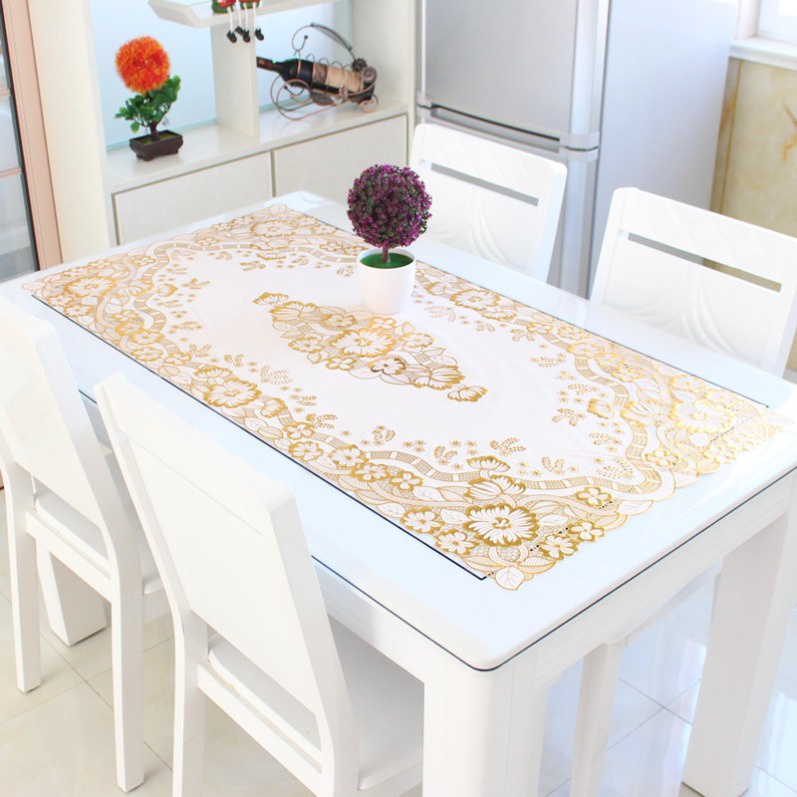 Taplak Meja / Alas Meja / Taplak Vinyl Rumah Ruang Tamu / Placemat / Table Mat