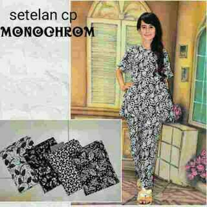 SETELAN CP MONOCHROM/ DASTER MURAH/ GROSIR BATIK PEKALONGAN