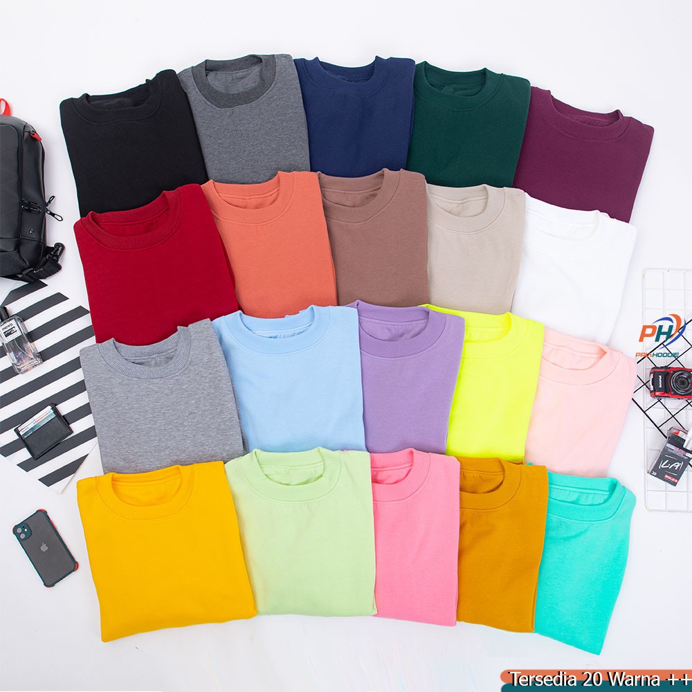 Priahoodie Basic Sweater Polos Pria Cowok Laki Laki Size M - XXL (Bisa Cod)-1