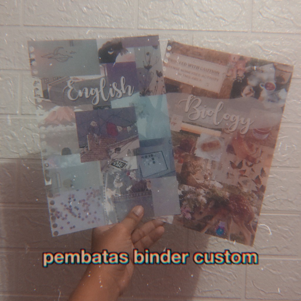 

pembatas binder custom aesthetic