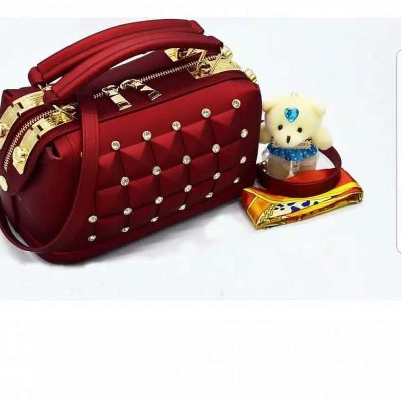 ۩ SALE-TAS JELLY MATTE HAND BAG DOCTOR STUD DIAMOND ❈