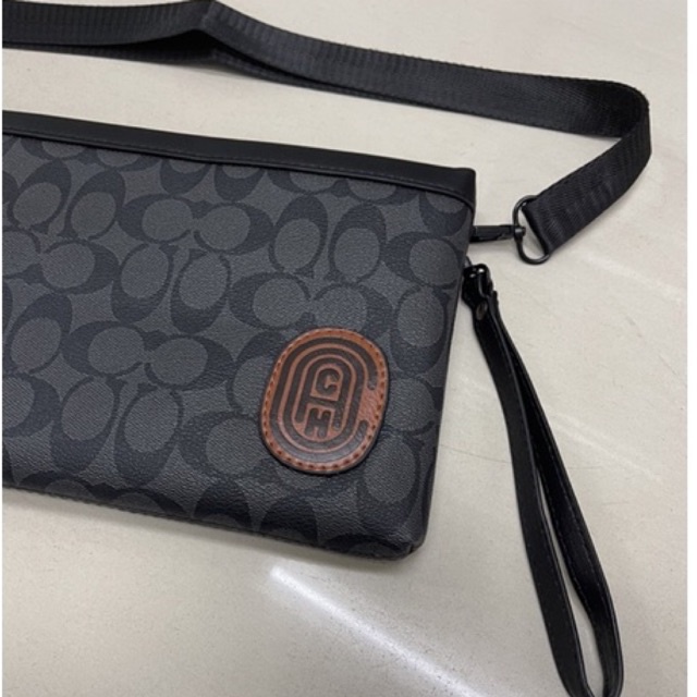 clutch Coach import Quality clutch pria kulit premium handbag pria