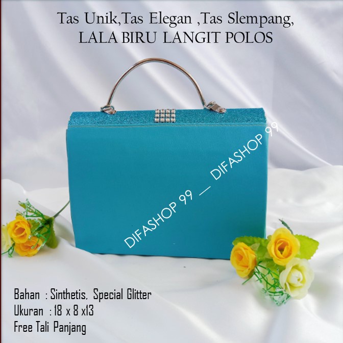 Tas Souvenir,Tas Home MadeLALA BIRU LANGIT POLOS,DIFASHOP 99