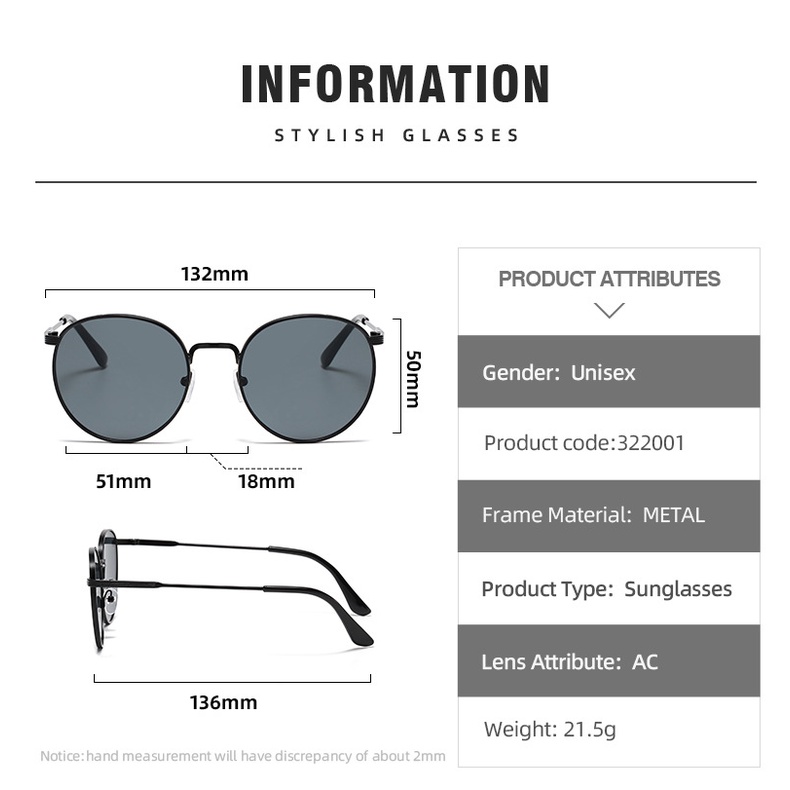 Kacamata Sunglass Model Tidak Rata Bahan Besi Gaya Retro