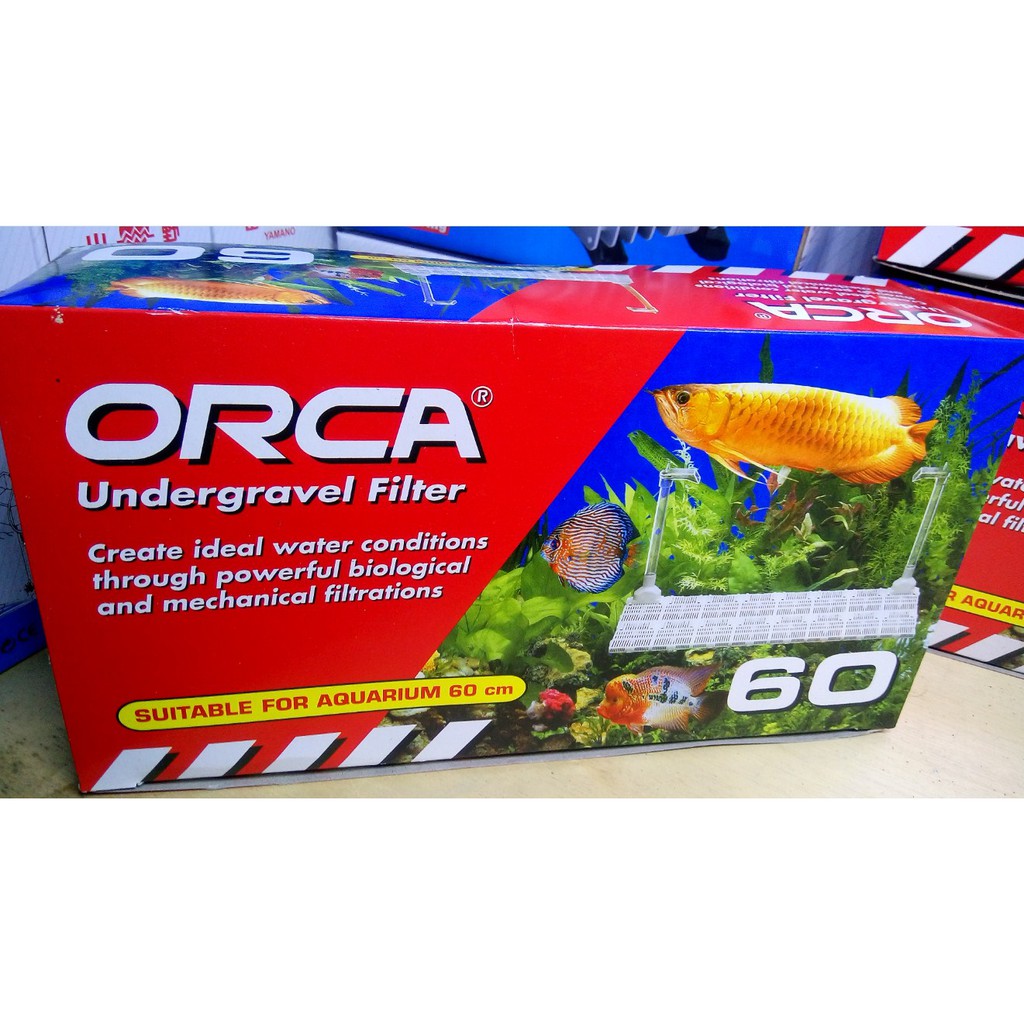 Orca Filter Set Ugf Undergravel Filter Untuk Aquarium 30cm 60cm Shopee Indonesia Harga filter bawah aquarium