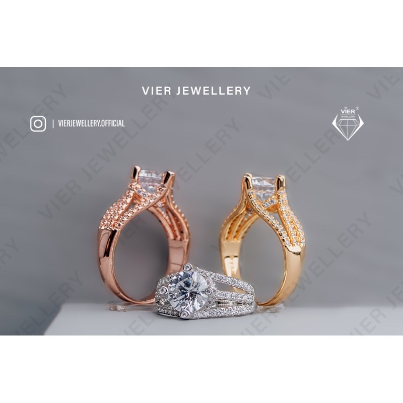Vier Jewellery Wynn Edition Ring 9468 / Cincin Zirconia Quality AAA+