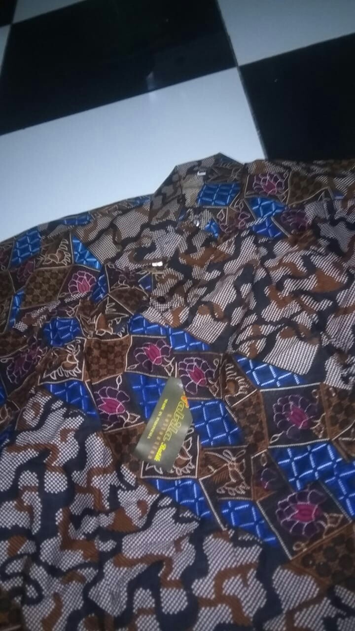 Nabila Batik Jumbo M / 10xl Kemeja Lengan Pendek Motif Abri Murah Batik Jumbo
