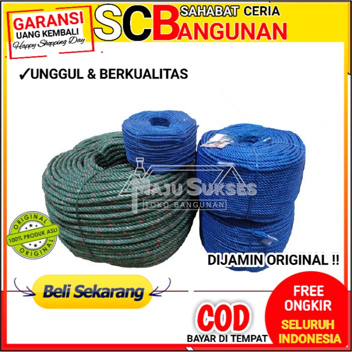 

TALI TAMBANG NYLON NILON PLASTIK PER KG 1